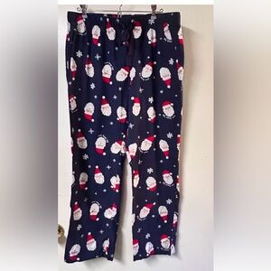 Old Navy Santa Face Pajama Lounge Pants Men/Women Large Christmas Cozy Leisure